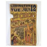 1955 King Bros. Circus Ludington Fairgrounds Print