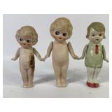 Japanese Bisque Frozen Charlotte Dolls (3)