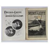 1901-1906 The Breeder's Gazette Weekly Journals