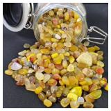 Natural Tumbled Agate Stones 2.975 lbs.