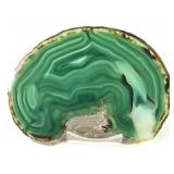 Large Polished Green Agate Slice 6'