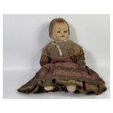 Antique French Fine Dress Sleepy Eye Doll