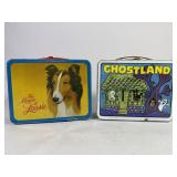 Magic Of Lassie & Ghostland Tin Lunchboxes