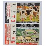 1967-69 Purdue vs. Oregon/Stanford Ticket Stubs