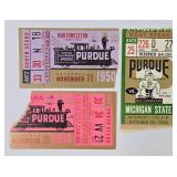 1950-58 Purdue vs. Indiana, MI. State Ticket Stubs