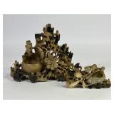 Chinese Carved Soapstone Ink Pots