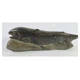 Inuit Salmon Soap Stone Fish Carving