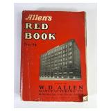 1941 Allenï¿½s Chicago Red Book Catalog No. 94