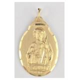 14k St. Jude Medal Pendant NEW