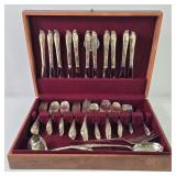 1847 Rogers Bros. Springtime Flatware w/ Case