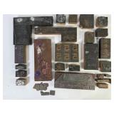 Vintage Newspaper Advertising Letterpress Blocks