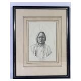 ï¿½Sitting Bullï¿½ Hand-Drawn Pencil Portrait