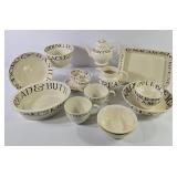 Emma Bridgewater Bowls, Teapot, Saucers +
