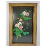 Colorful Cuckoo Bird Silk Painting