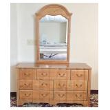 Stanley Furniture 7-Drawer Floral Pattern Dresser