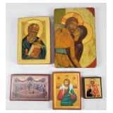 Greek Orthodox Jesus Wood Block Plaques (5)