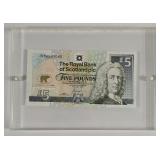 Jack Nicklaus Royal Bank Of Scotland 5 Pound Note