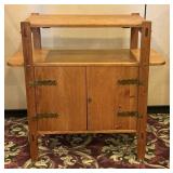 Custom Oak Arts & Crafts Cabinet