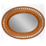 Rattan, Wicker & Bamboo Oval Mirror