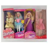 Graduation, Toothfairy, Valentine+ Barbies (4) NIB