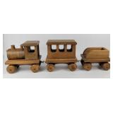 Handmade Teak Wood Train Set (3)