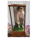 Large Russ Golfer Doll w/ Display Case