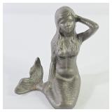 Cast Iron Mermaid Statue Figurine