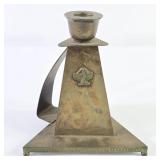 Benedict Karnak Brass Triangle Candlestick