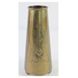 Egyptian Revival Benedict Karnak Brass Vase