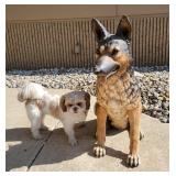 Large German Shepherd Garden Statue