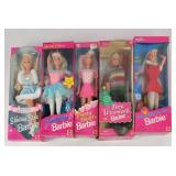 Skating, Toothfairy, Schooltime+ Barbies (5) NIB