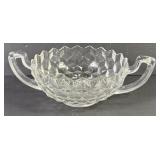 Fostoria Cubist Cut Glass Trophy Bowl