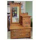 Victorian Oak Gentleman's Dresser