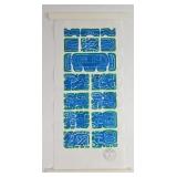 1970s Mayan Calendar Stone Rubbing Art