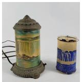 Niagara Falls Glass Litho Table Lamp & Shade