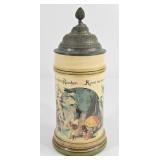 German Gnome Imagery Beer Stein