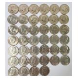 1976 Bicentennial Kennedy Half Dollars (40)