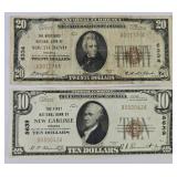 1929 Nat'l Bank $10/$20 S. Bend & New Carlisle