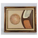Abstract Oil Painting By W. Knight Signed