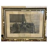 1884 ï¿½Sunday At Seaï¿½ Engraving By Francis Atkinson