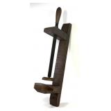 Wooden Wall-Mount Farmhouse Screw Clamp