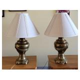 Stiffel Urn-Style Brass Table Lamps