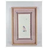 'Buffalo Moon' Watercolor Signed By Artist
