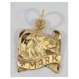 14k Lion Of St. Mark Pendant