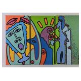 Vibrant 3-Panel Triptych Painting By Carrie Disrud