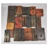 Industrial Wood Letterpress Printing Blocks (18)