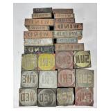 Days Of Week & 'Wind' Printing Blocks (26)