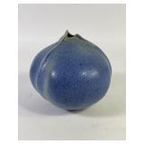 Blue Glaze Organic Vase Signed Tove Anderberg