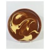 Greenfield Pottery Plate Signed Vey Valentine