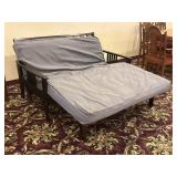 Full Size Bifold Futon Frame Lounger Sleeper